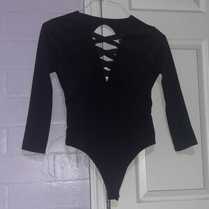 Victoria Sport Bodysuit-Black